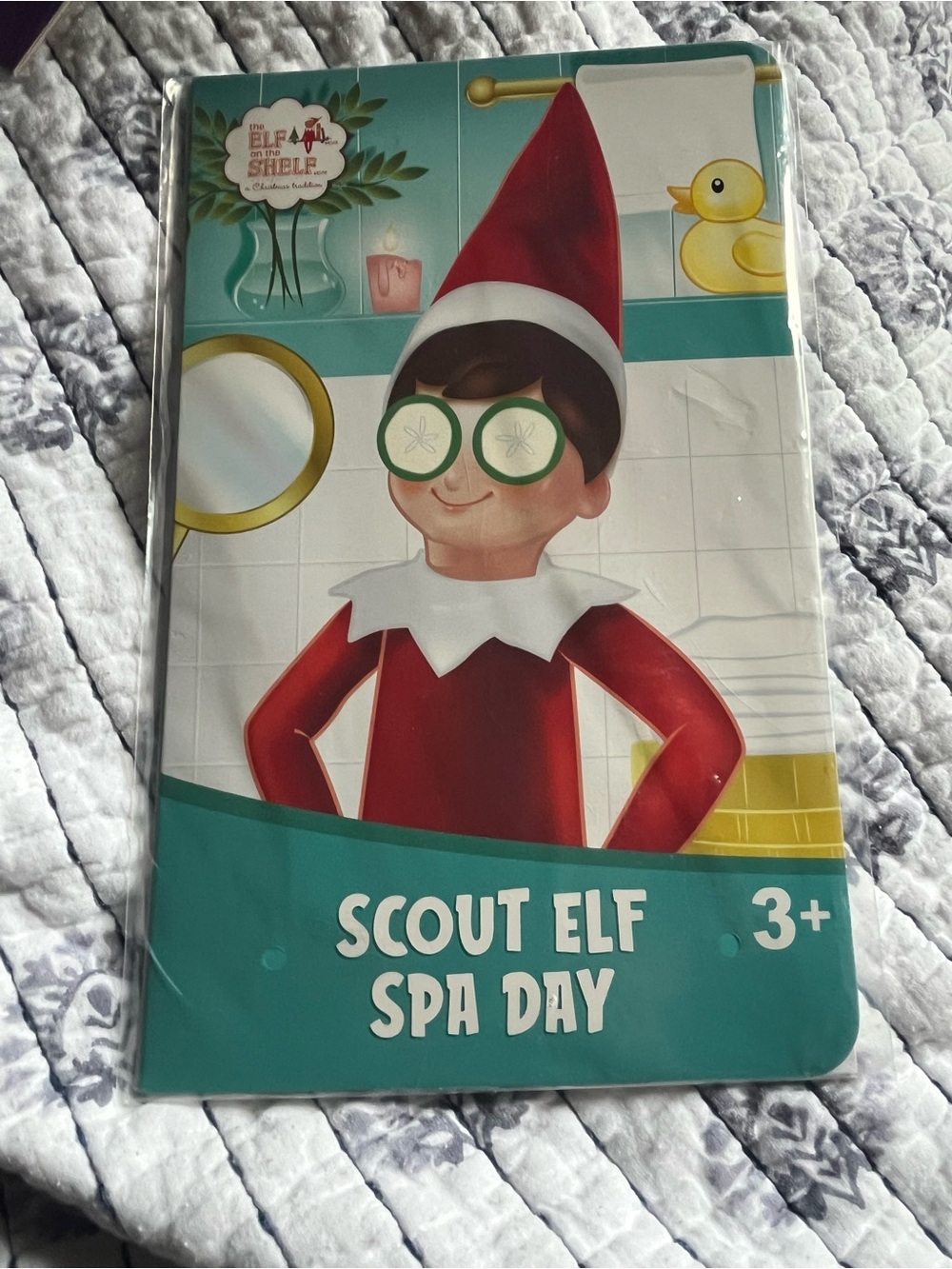 Elf on the shelf pop up Spa Scene